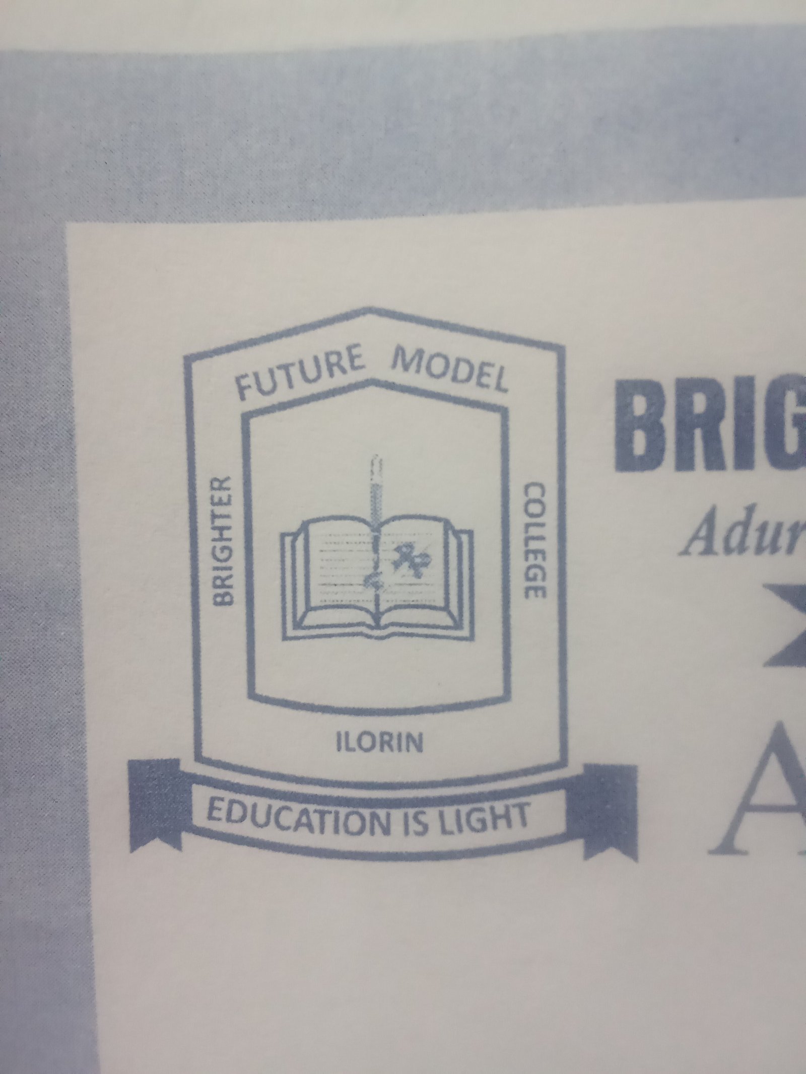 BRIGHTER FUTURE MODEL OF SCHOOLS Logo